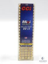 100 Rounds CCI .22LR Mini-Mag Varmint, 36 Grain Copper Plated HP 1260 FPS