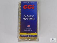 50 Rounds CCI 17 HMR Ammunition - 17-grain VMAX