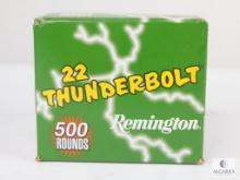 500 Rounds Remington Thunderbolt .22 Long Rifle Ammo. 40 Grain
