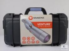 New Simmons Venture 15-45x60mm Spotting Scope with Tripod and Hard Side Carrying Case