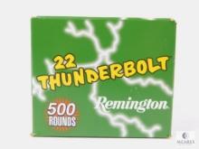 500 Rounds Remington Thunderbolt .22 Long Rifle Ammo. 40 Grain