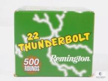 500 Rounds Remington Thunderbolt .22 Long Rifle Ammo. 40 Grain