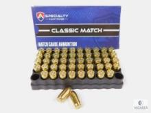 50 Rounds Atlanta Arms .380 ACP Match Ammo. 100 Grain FMJ