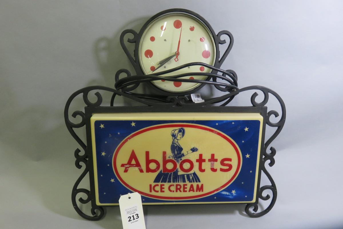 Abbott's Ice Cream Clock