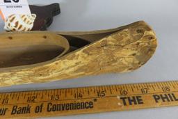 Salesman Sample Wooden Canoe