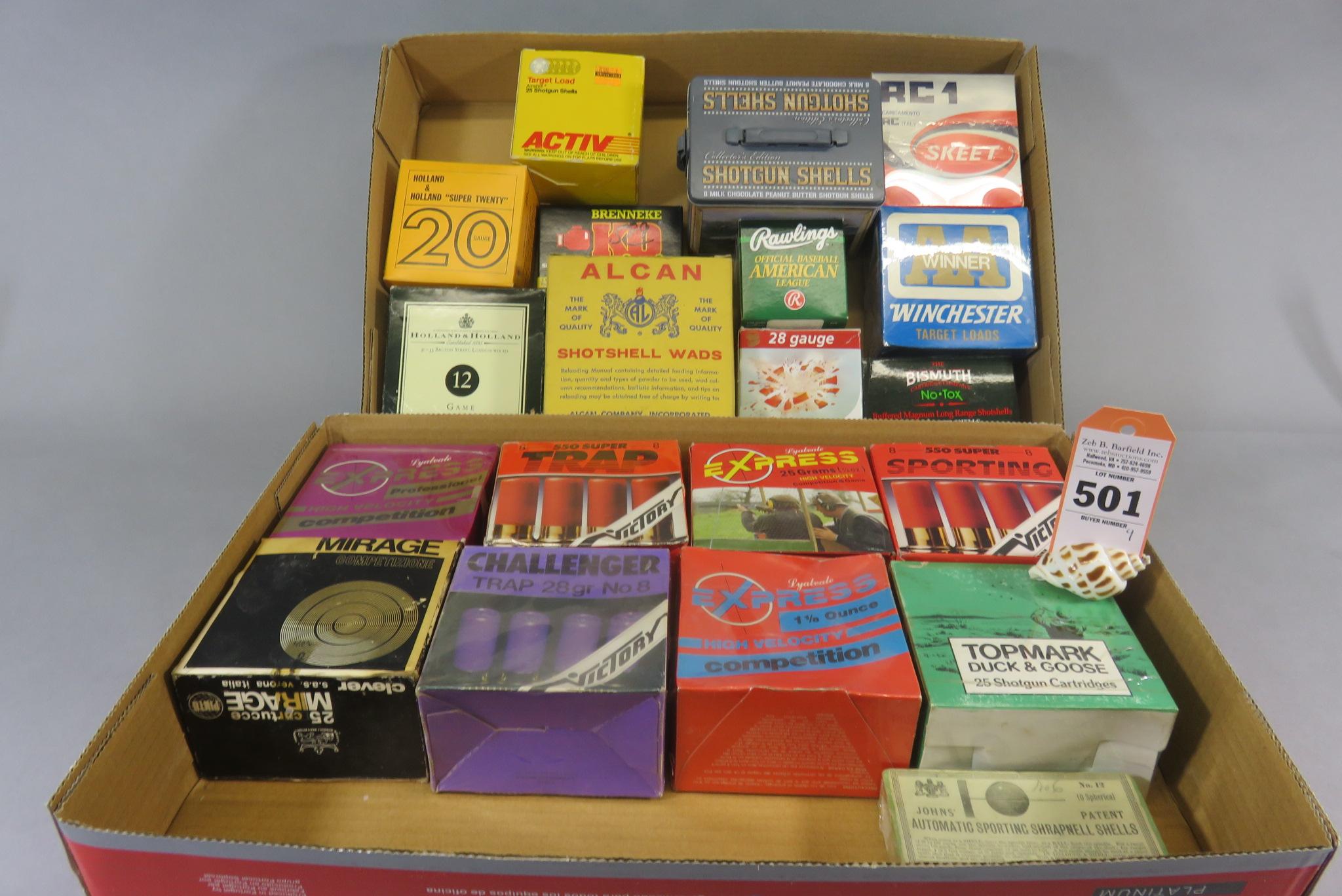 Lot of Advertising Shot Boxes