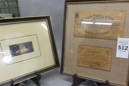 Lot of Framed Gun Manufacturer Ads