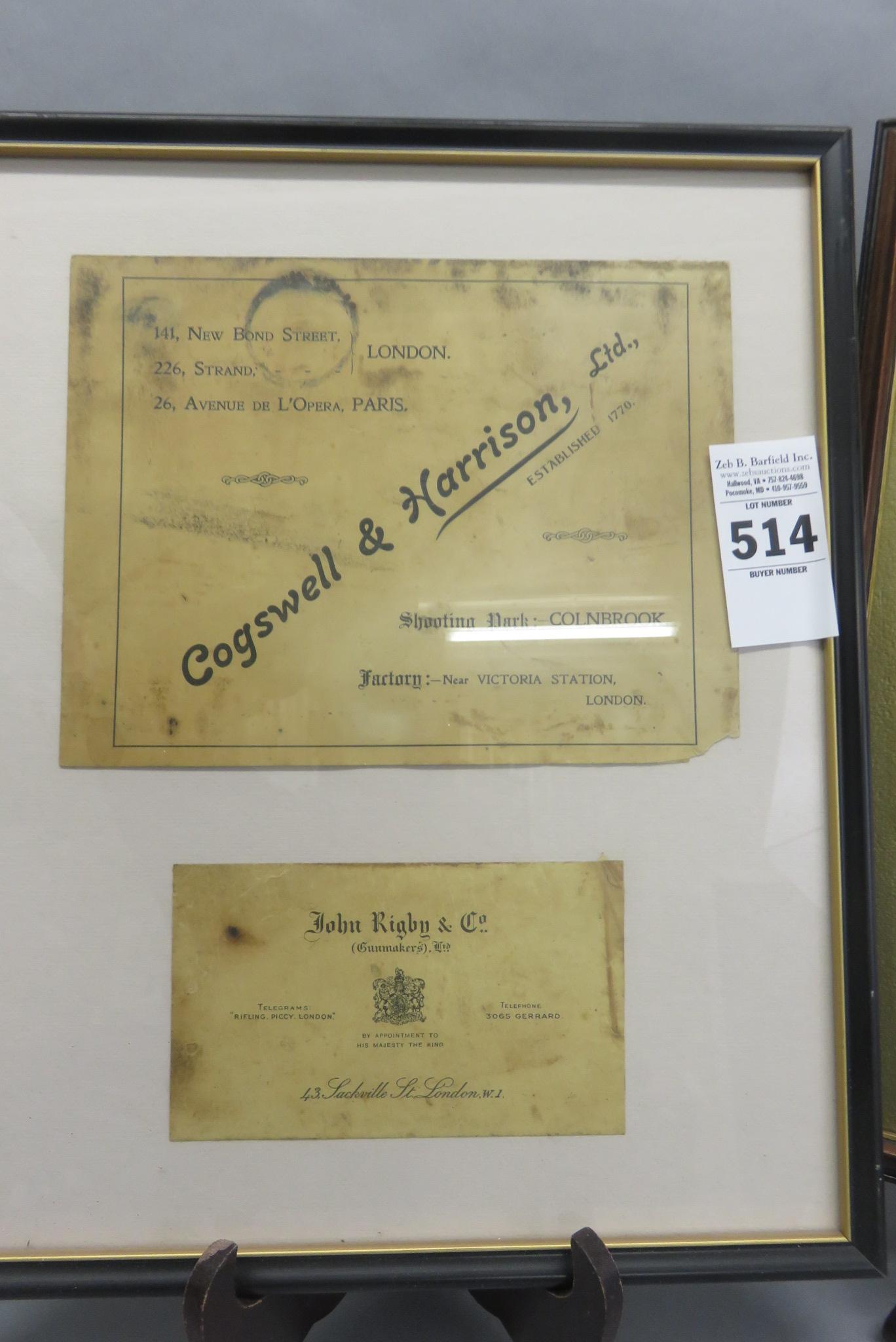 Lot of Framed Gun Manufacturer Ads