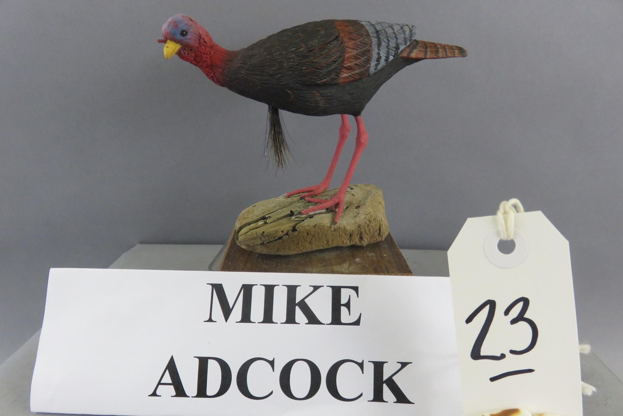 Mike Adcock Miniature Turkey, Signed