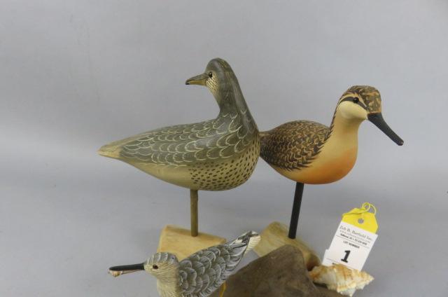 Lot of 3 Shorebird Carvings