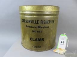 Grasonville Fisheries Clam Tin