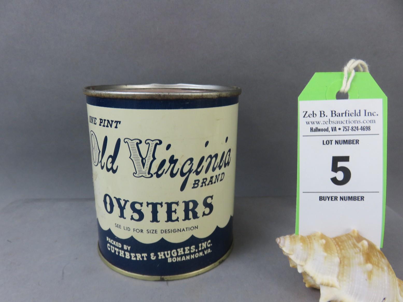 Old Virginia Oyster Can