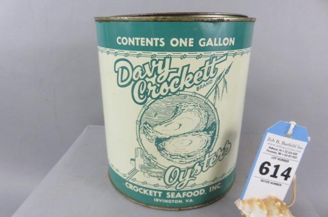 Davy Crockett Oyster Can