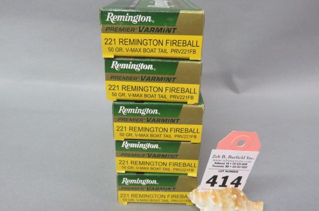 5 Boxes 221 Rem. Fireball Ammo