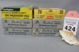 6 Boxes 300 Weatherby Mag. Ammo