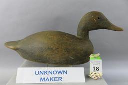 Stylish Black Duck by Unknown Carver