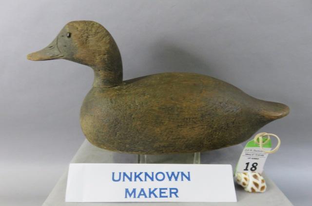 Stylish Black Duck by Unknown Carver