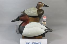 Rich Smoker Canvasback Pair