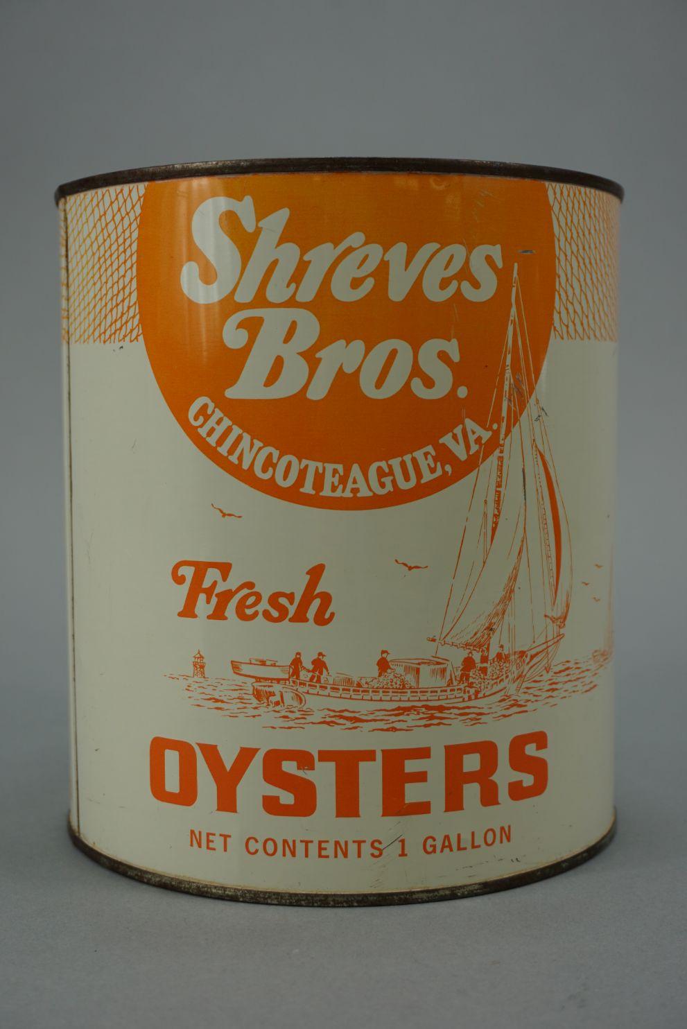 Shreves Bro Oyster Can