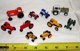 MIXED LOT PLASTIC TRACTORS: (1) CURSOR, (2) SPAIN; (1) HONG KONG; (6) UNBRANDED