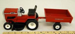 MASSEY FURGUSON LAWN MOWER AND LAWN CART