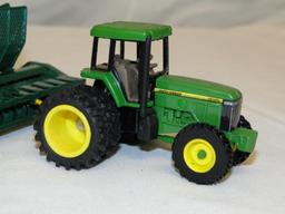 JOHN DEERE 7810 TRACTOR AND CUSTOM FARM EQUIPMENT (METAL)