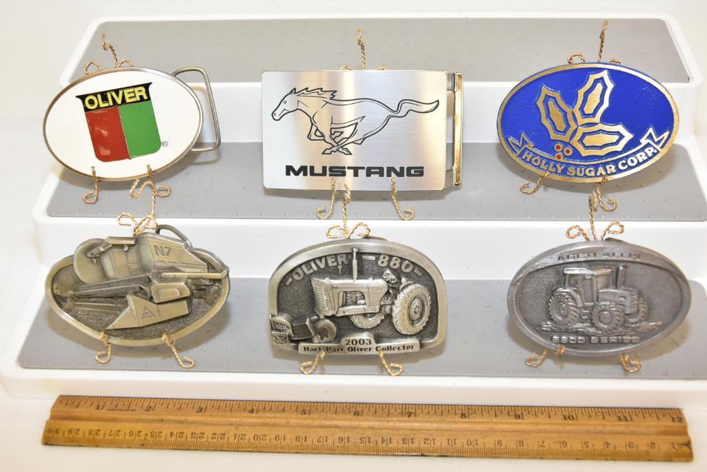 BELT BUCKLES AGCO ALLIS 660 SERIES DEUTZ ALLIS, HOLLY SUGAR COPR DYNA BUCKLE PROVO UTAH SOLID BRASS,