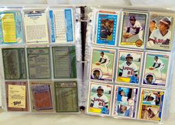 PERSONAL COLLECTION A-Z (24 BINDERS) OF BASEBALL CARD'S IN PLAYERS LAST NAME ORDER. CARDS ARE