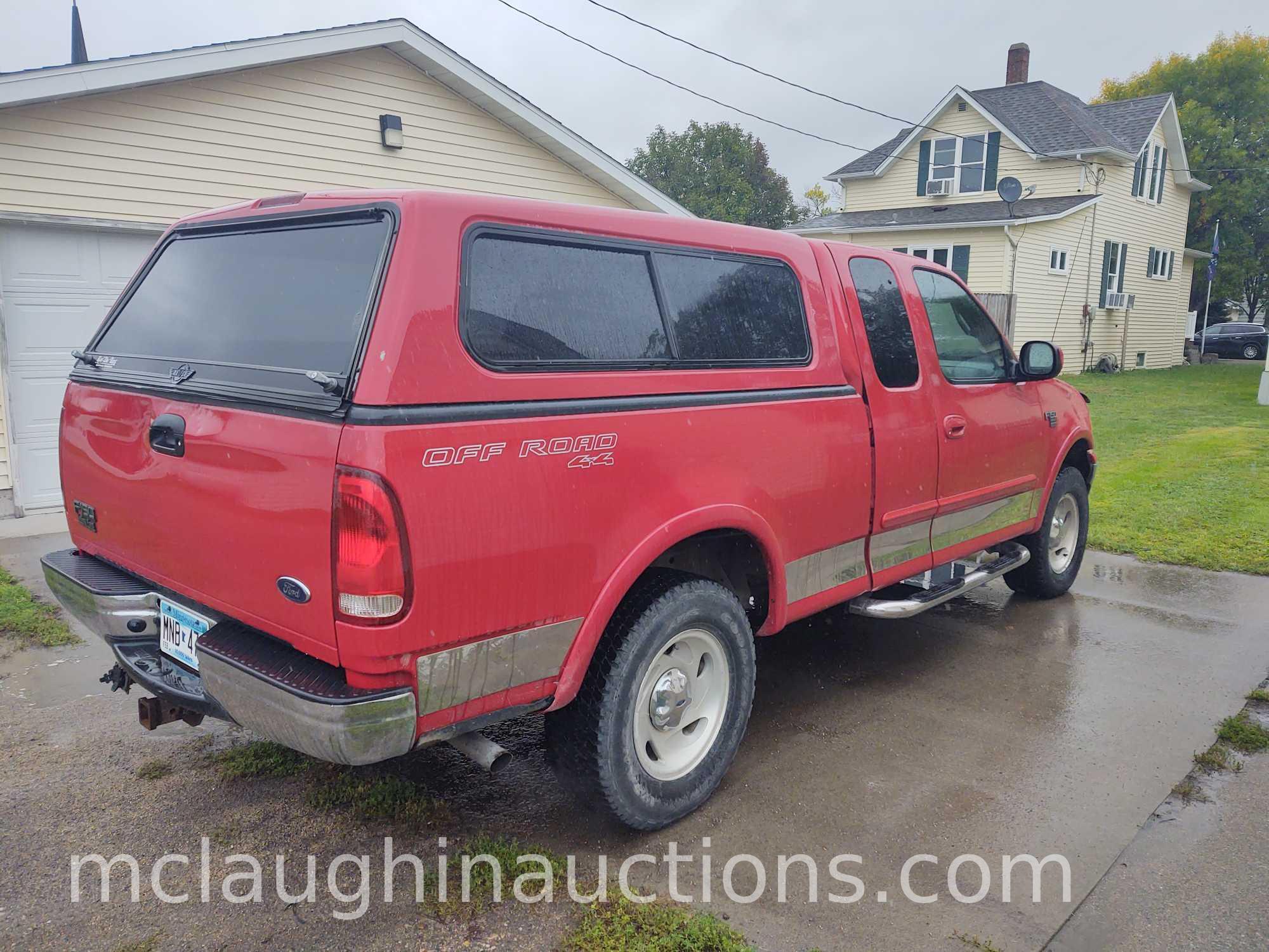 2001 Ford F-150 Pickup Truck, VIN # 2FTRX18LX1CA92364