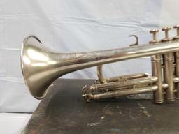 Martin Standard United States Marine Corps trumpet/cornet that appears to be in good condition.