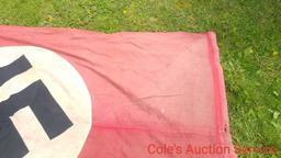 Large German Nazi flag that measures 4.8 x 8.8.Note, we do not condone the atrocities committed by