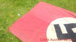 Large German Nazi flag that measures 4.8 x 8.8.Note, we do not condone the atrocities committed by