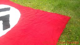 Large German Nazi flag that measures 9ft x 6ft. Note, we do not condone the atrocities committed by