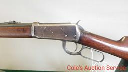 Winchester model 1894 32 special lever action rifle. Dated 1907, 26 inch barrel, octagon barrel,