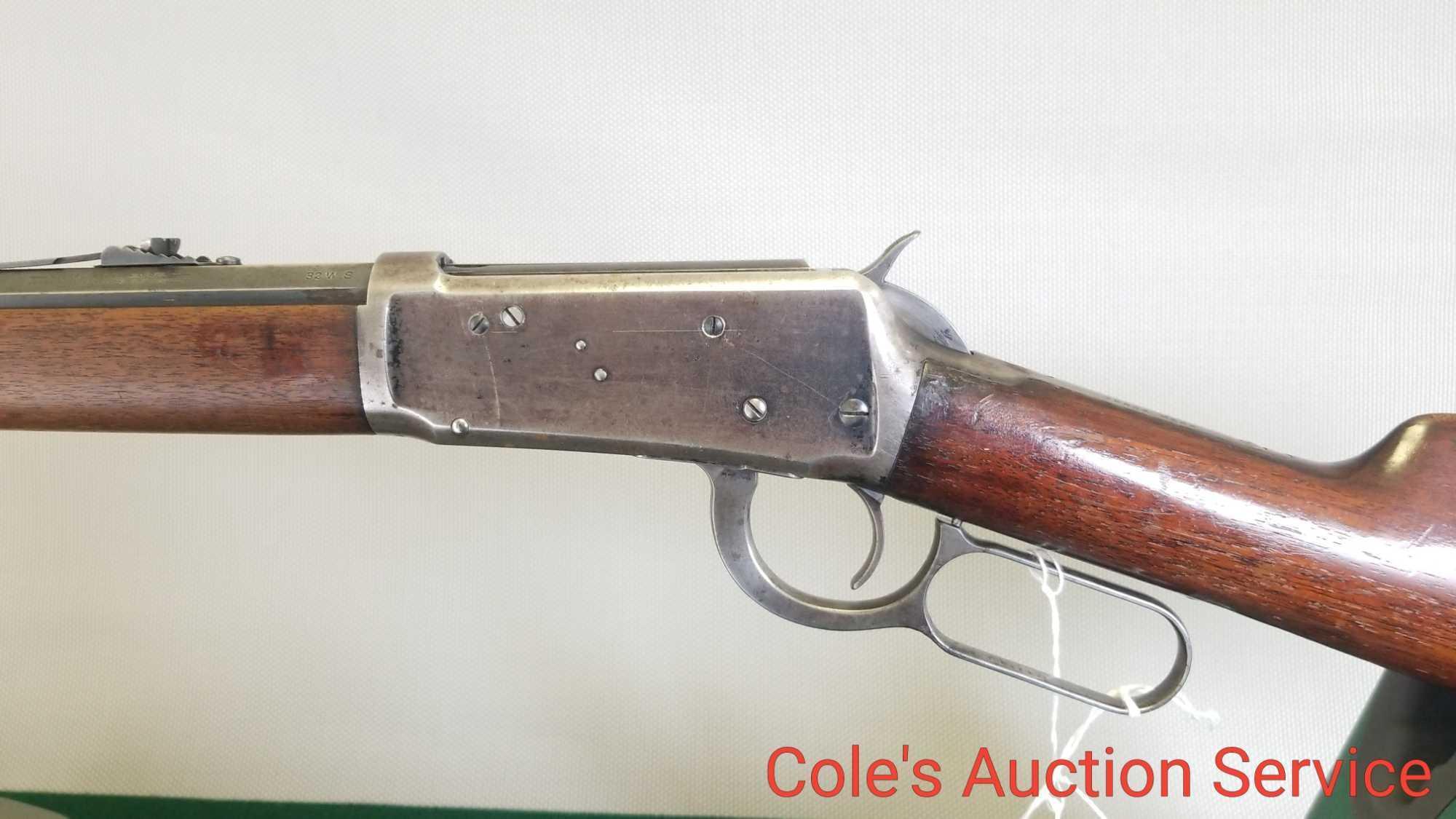 Winchester model 1894 32 special lever action rifle. Dated 1907, 26 inch barrel, octagon barrel,