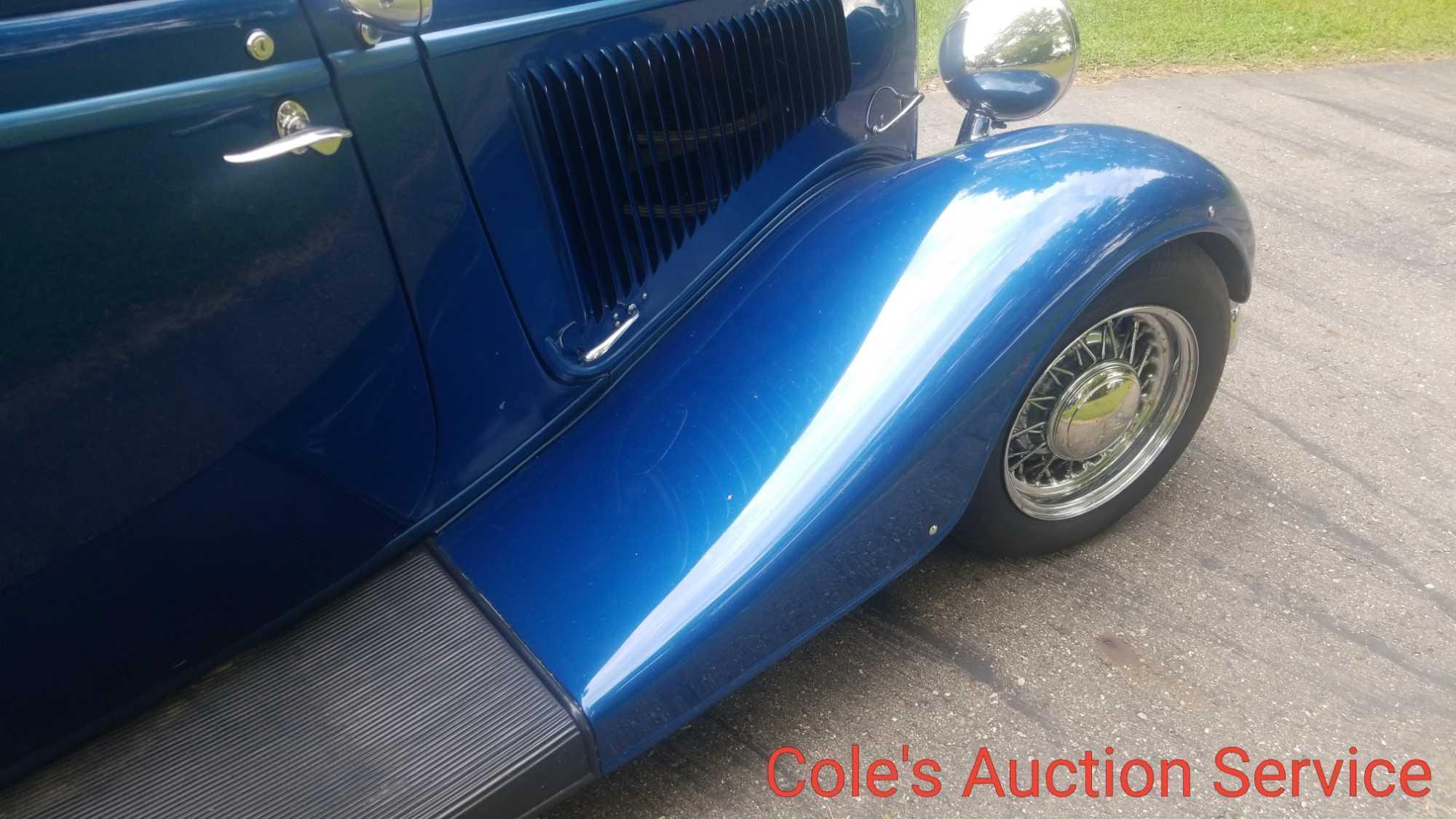 1934 Ford Victoria "Vicky" "Vic" in great condition. All steel body! Many features including custom