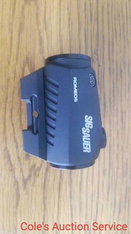 Sig Sauer Romeo5 compact red dot sight. High-efficiency red notch filter, 10 illumination settings,