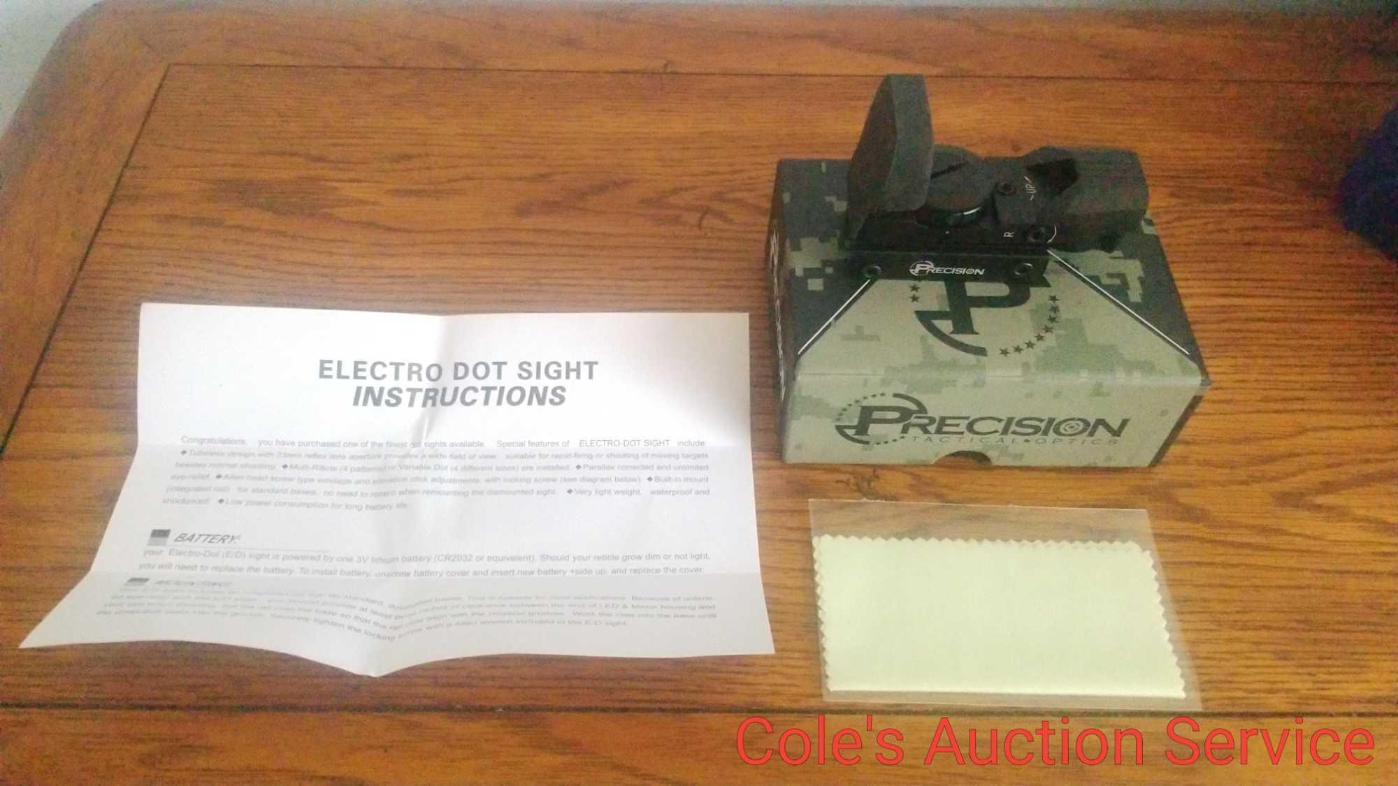 Electro Dot Manufactured by Precision Tactical Optics. Brand new in box. tubeless design,