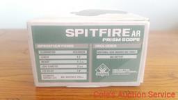 Spitfire AR prism scope in box. Model spr-200. Specifically designed for the AR platform. Features a