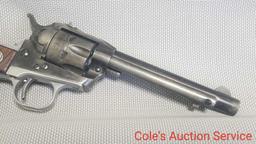 Ruger single six 22 caliber revolver in Nice condition. Serial number 194646. Overall length of 10.5