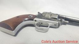 Ruger single six 22 caliber revolver in Nice condition. Serial number 194646. Overall length of 10.5