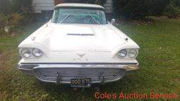1959 Ford Thunderbird. Features a 352 cubic inch V8 engine, automatic transmission, and more. Ran