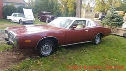 1974 Dodge charger SE edition featuring air conditioning, bucket seats and slap stick shifter. 360