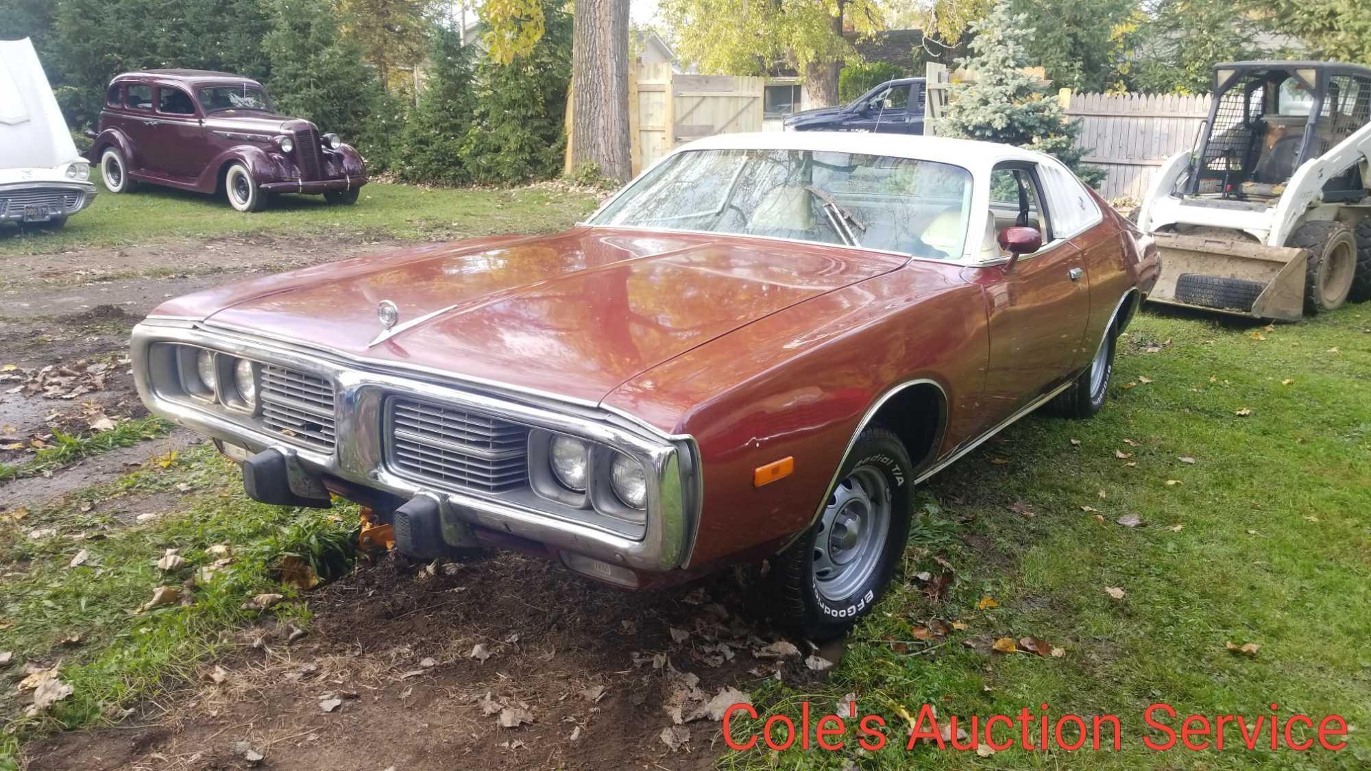 1974 Dodge charger SE edition featuring air conditioning, bucket seats and slap stick shifter. 360