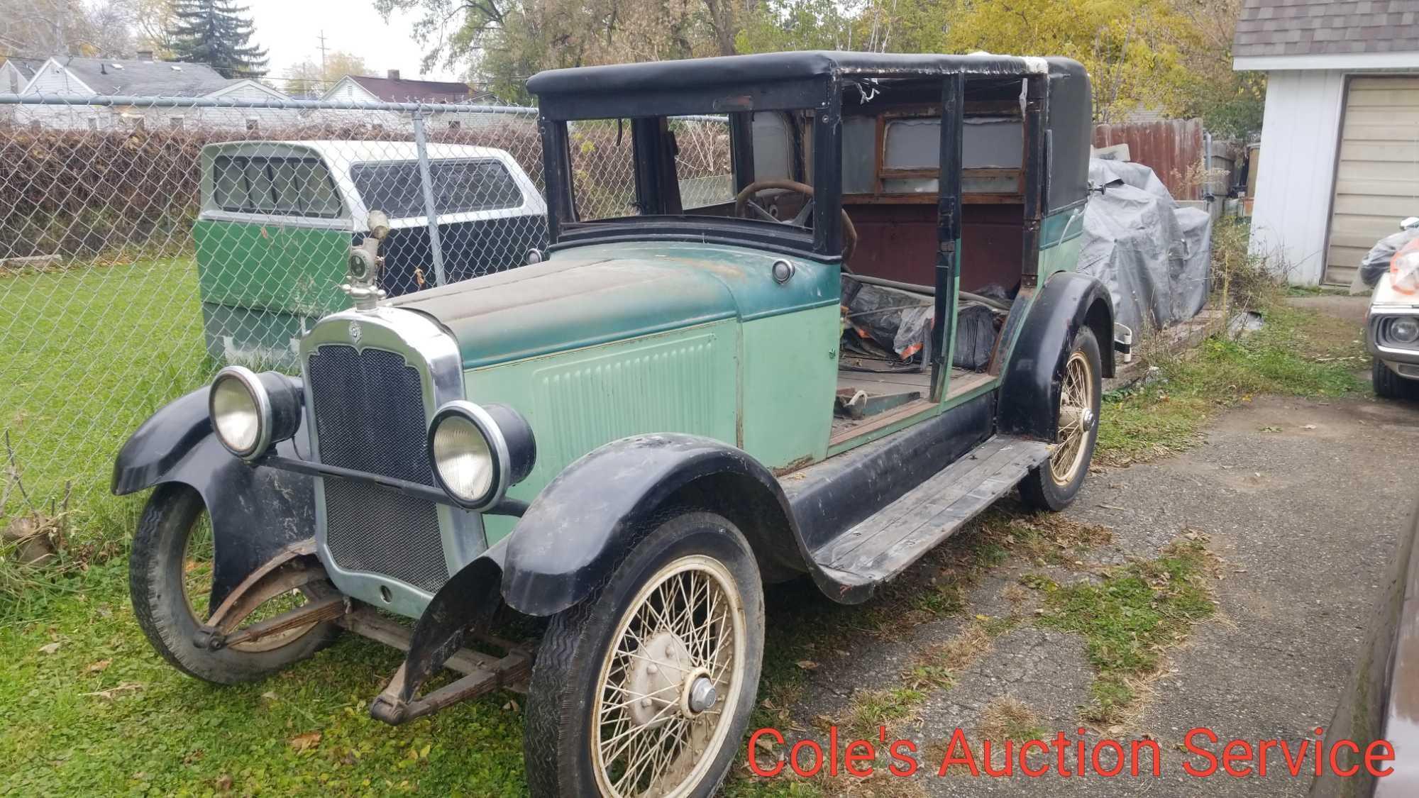 1927 Oldsmobile features a straight-6 engine that the block has been repaired, manual transmission,