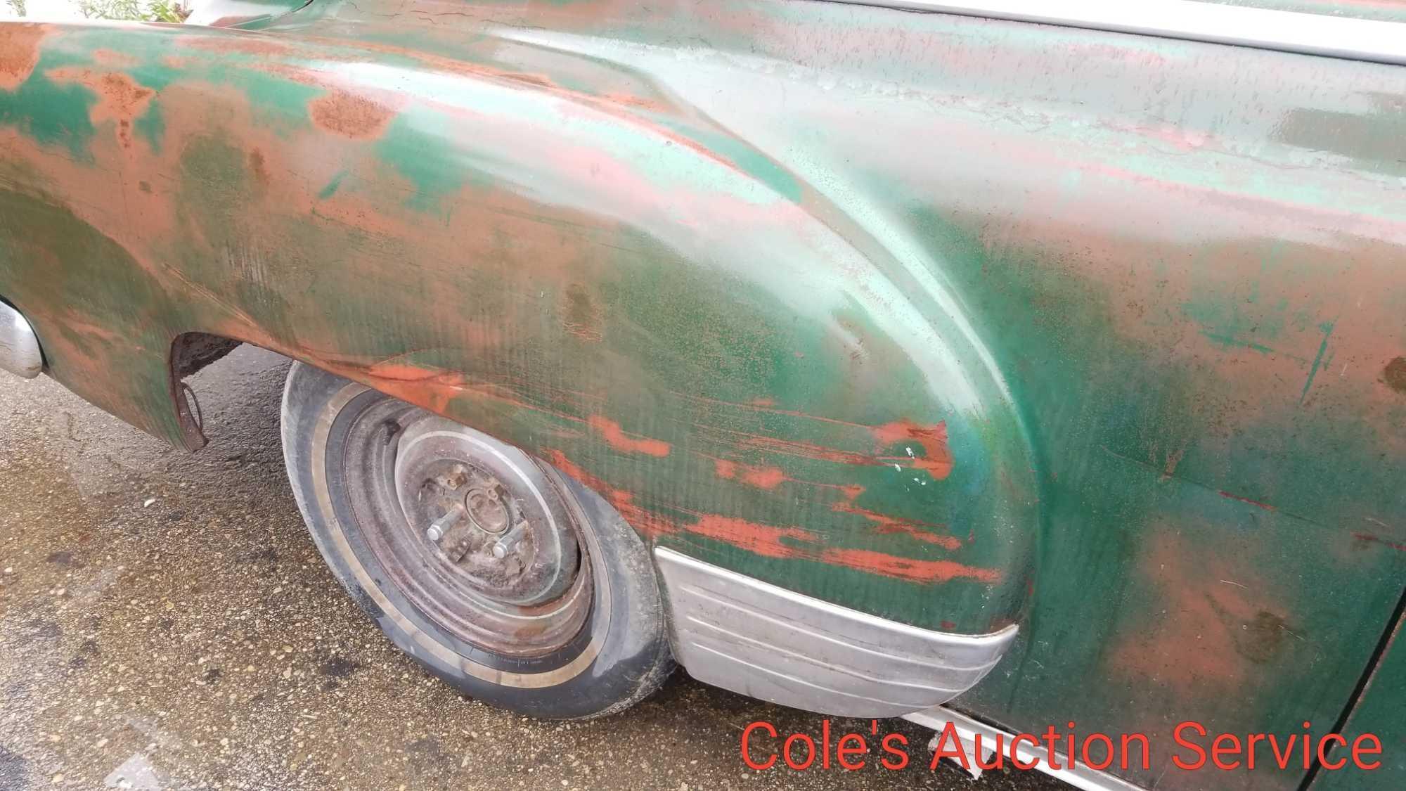 1951 Chevrolet 2 door rat rod. Features 327 Chevrolet small-block, 350 turbo transmission, B&m