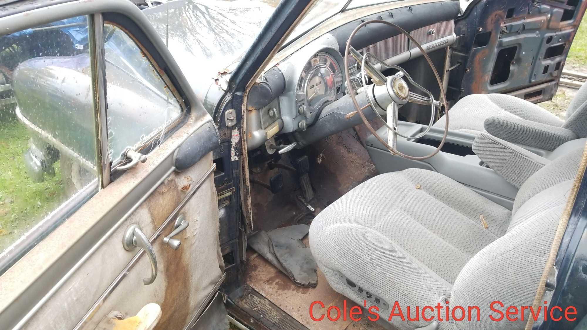 1952 Chrysler Windsor 4 door with Flathead 6 cylinder engine with clutch automatic transmission. Ran