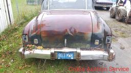 1952 Chrysler Windsor 4 door with Flathead 6 cylinder engine with clutch automatic transmission. Ran