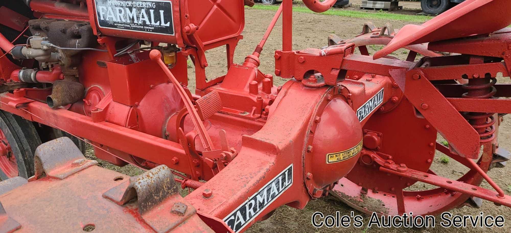 1934 McCormick Deering Farmall F-20 row crop narrow front end tractor in great condition. Serial