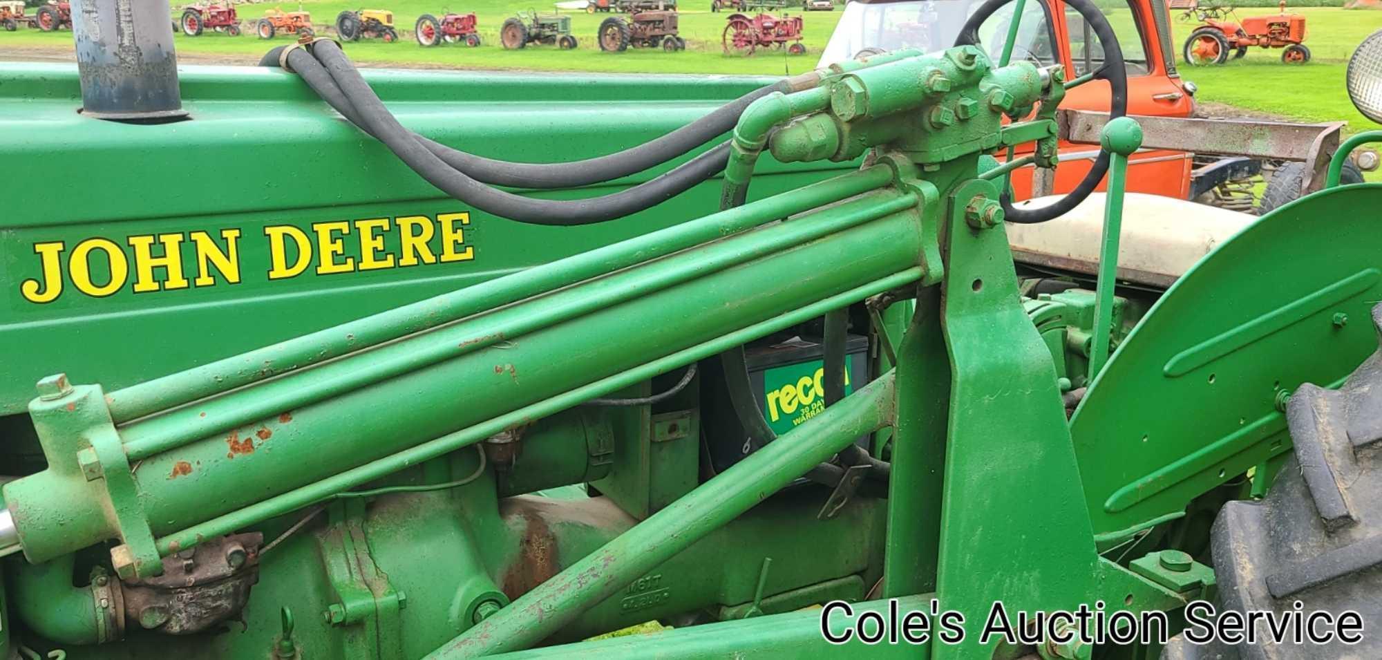 1950 John Deere Mt row crop tractor. In great condition, runs and drives excellent. Serial number